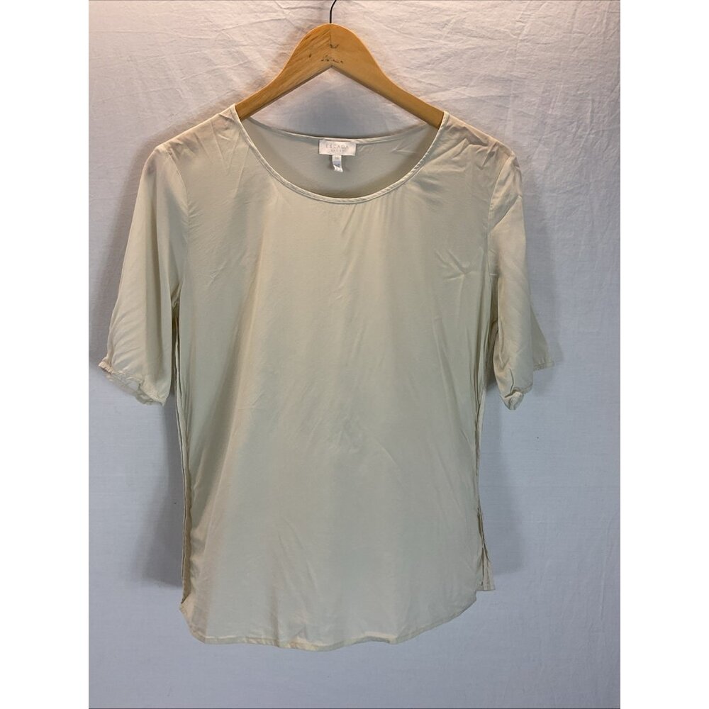 Escada Sport Women’s Ivory Neutral viscose Blouse Size 40‎ office capsule
